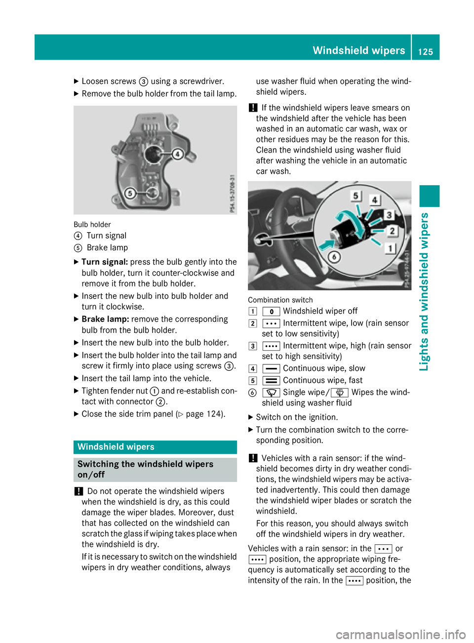 MERCEDES-BENZ GLA 2016  Owners Manual X
Loosen screws �