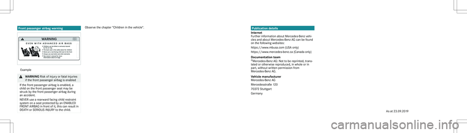 MERCEDES-BENZ GLA 2021  Owners Manual �3�u�b�l�i�c�a�t�i�o�n��d�e�t�a�i�l�s
�,�n�t�e�r�n�e�t
�F�u�r�t�h�e�r��i�n�f�o�r�m�a�t�i�o�n��a�b�o�u�t��M�e�r�c�e�d�e�s�-�B�e�n�z��v�e�h�i