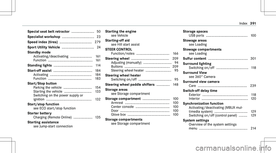 MERCEDES-BENZ GLA 2021  Owners Manual �S�p�e�c�i�a�l��s�e�a�t��b�e�l�t��r�e�t�r�a�c�t�o�r���.�.�.�.�.�.�.�.�.�.�.�.�.�.�.�.�.�.�.�.�.�.�.�. �5�0
�S�p�e�c�i�a�l�i�s�t��w�o�r�k�s�h�o�p�� �.�.�.�.�.�.�.�.�.�.�.�.�.�.�.�.�.�.�.�.�.�.�
