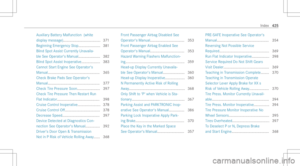 MERCEDES-BENZ GLA 2022  Owners Manual Au
xiliar yBat tery Malfunc tion(whit e
dis pla ymes sage )<000F000F000F000F000F000F000F000F000F000F000F000F000F000F000F000F
000F000F000F000F000F000F000F000F000F000F000F000F000F000F000F000F
000F000F00