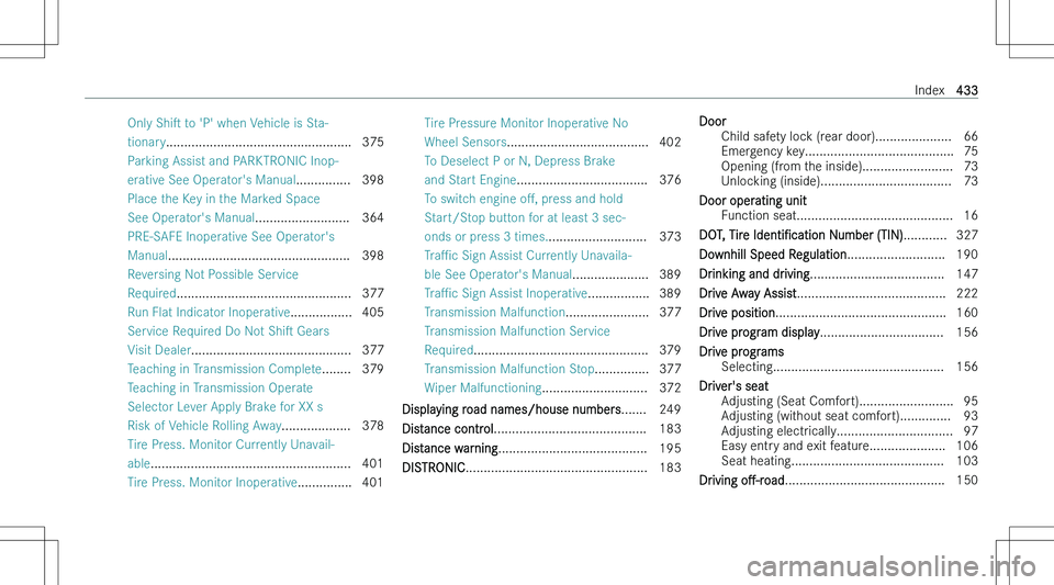 MERCEDES-BENZ GLA 2023  Owners Manual �O�n�l�y� �S�h�is� �t�o� �\b�P�\b� �w�h�e�n� �V�e�h�i�c�l�e� �i�s� �S�t�a�-
�t�i�o�n�a�r�y �.�.�.�.�.�.�.�.�.�.�.�.�.�.�.�.�.�.�.�.�.�.�.�.�.�.�.�.�.�.�.�.�.�.�.�.�.�.�.�.�.�.�.�.�.�.�.�.�.�.�. �3�7�