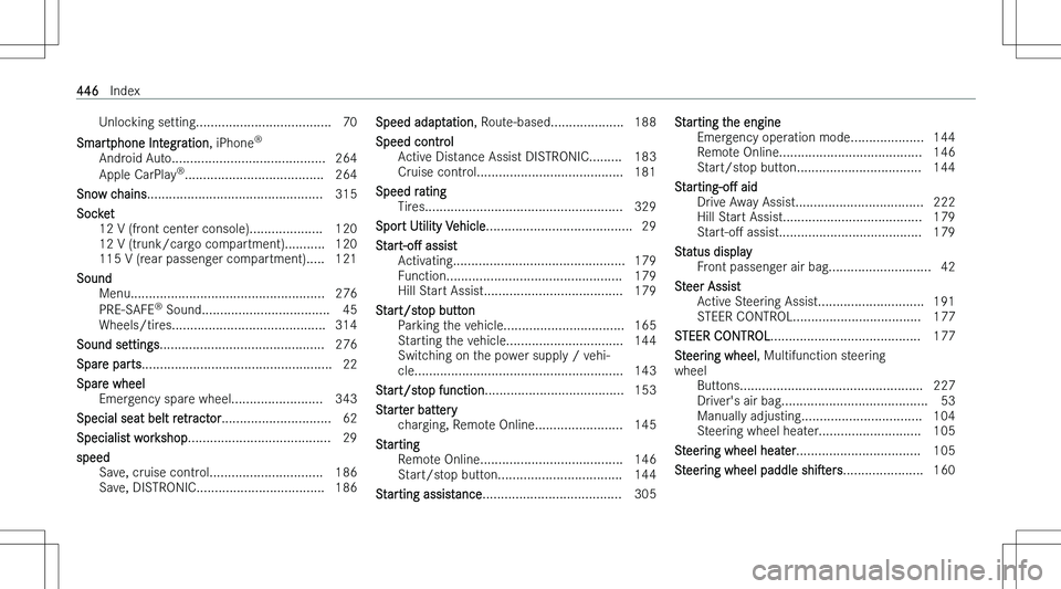 MERCEDES-BENZ GLA 2023  Owners Manual �U�n�l�o�c�k�i�n�g� �s�e�t�t�i�n�g�.�.�.�.�.�.�.�.�.�.�.�.�.�.�.�.�.�.�.�.�.�.�.�.�.�.�.�.�.�.�.�.�.�.�.�.�. �7�0
�S�m�a�r�t�p�h�o�n�e� �I�n�t�e�g�r�a�t�i�o�n �,� �i�P�h�o�n�e�n
�A�n�d�r�o�i�d� �A�u�t