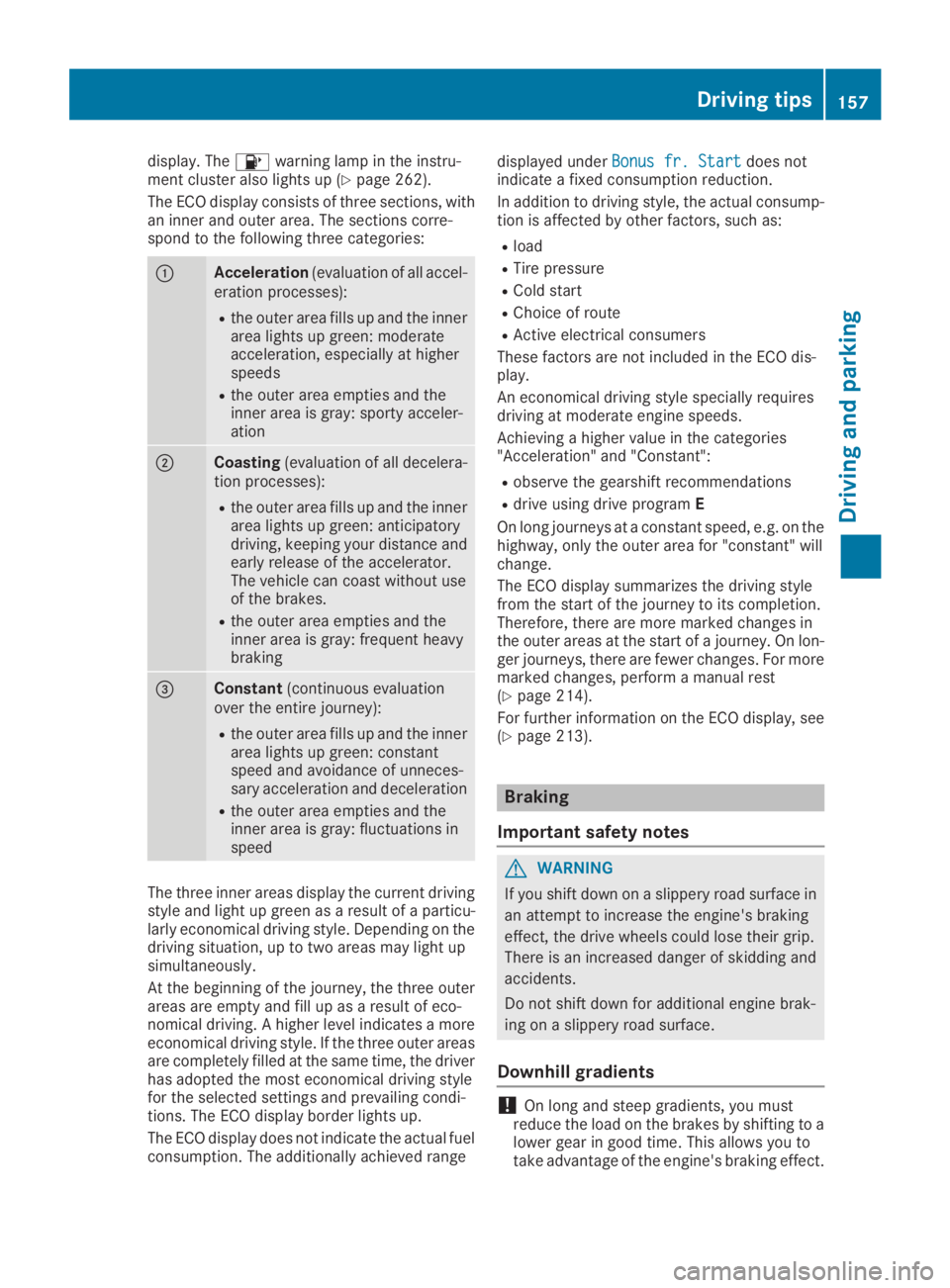 MERCEDES-BENZ GLC 2019  Owners Manual display. The�