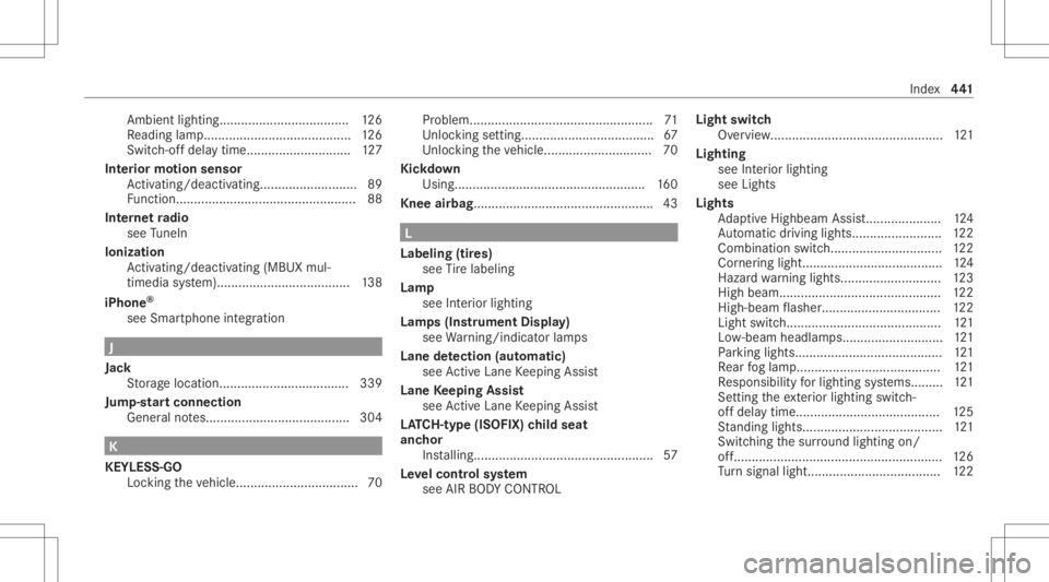 MERCEDES-BENZ GLC 2021 Owners Manual Ambi
entlighti ng........... <0011001100110011001100110011001100110011001100110011001100110011
0011001100110011> .....126
Re adin glam p.<00110011001100110011001100110011001100110011001100110011001100 MERCEDES-BENZ GLC 2021 Owners Manual Ambi
entlighti ng........... <0011001100110011001100110011001100110011001100110011001100110011
0011001100110011> .....126
Re adin glam p.<00110011001100110011001100110011001100110011001100110011001100