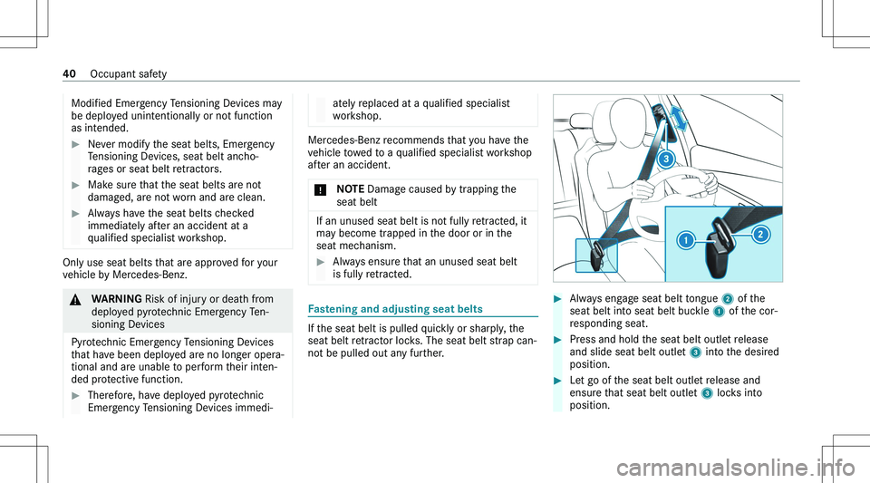 MERCEDES-BENZ GLE 2020 Service Manual �M�o�d�i�f�i�e�d� �E�m�e�r�g�e�n�c�y� �T�e�n�s�i�o�n�i�n�g� �D�e�v�i�c�e�s� �m�a�y
�b�e� �d�e�p�l�o�y�e�d� �u�n�i�n�t�e�n�t�i�o�n�a�l�l�y� �o�r� �n�o�t� �f�u�n�c�t�i�o�n
�a�s� �i�n�t�e�n�d�e�d�.��N�e