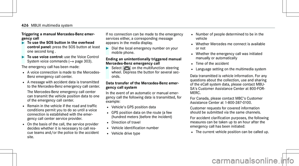 MERCEDES-BENZ GLE 2020  Owners Manual �T�r�i�g�g�e�r�i�n�g��a��m�a�n�u�a�l��M�e�r�c�e�d�e�s�-�B�e�n�z��e�m�e�r