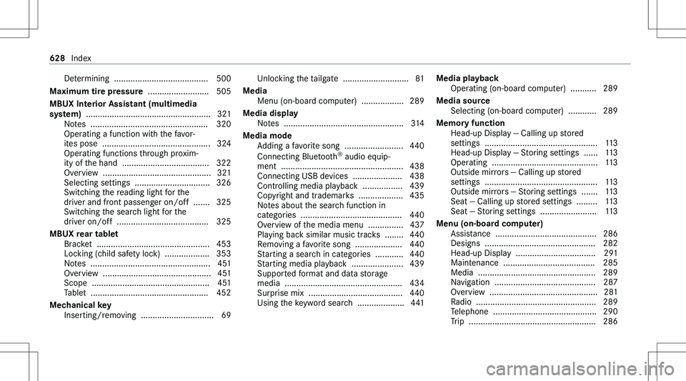 MERCEDES-BENZ GLE 2020  Owners Manual �D�e�t�e�r�m�i�n�i�n�g� � �.�.�.�.�.�.�.�.�.�.�.�.�.�.�.�.�.�.�.�.�.�.�.�.�.�.�.�.�.�.�.�.�.�.�.�.�.�.�.�. �5�0�0
�M�a�x�i�m�u�m��t�i�r�e��p�r�e�s�s�u�r�e�� �.�.�.�.�.�.�.�.�.�.�.�.�.�.�.�.�.�.�.�