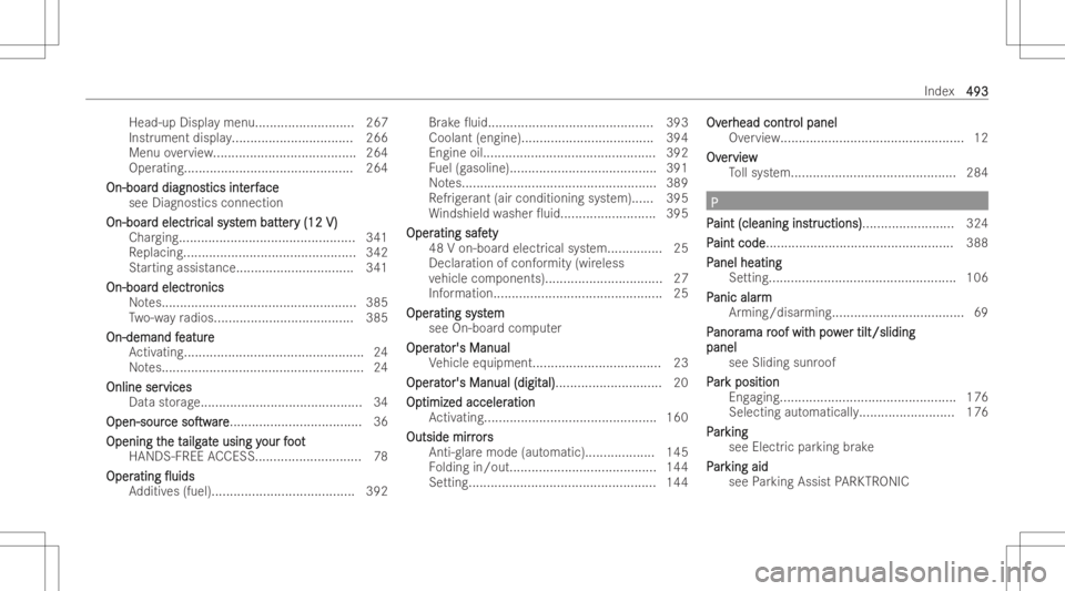 MERCEDES-BENZ GLE 2022  Owners Manual Hea
d-up Displaymenu.... .......................267
Instr umentdis pla y.<000F000F000F000F000F000F000F000F000F000F000F000F000F000F000F000F
000F000F000F000F000F000F000F000F000F000F000F000F000F000F000F0