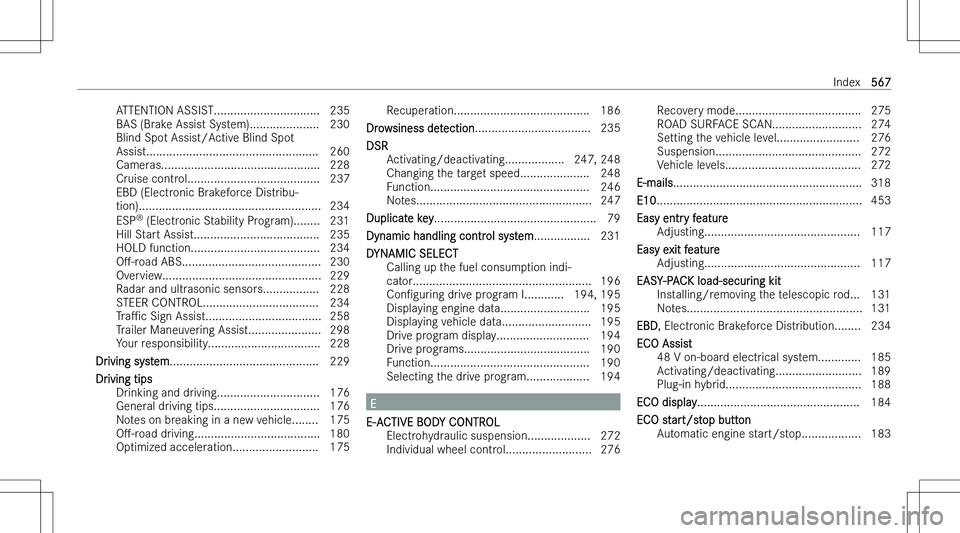MERCEDES-BENZ GLE 2023  Owners Manual �A�T�T�E�N�T�I�O�N� �A�S�S�I�S�T�.�.�.�.�.�.�.�.�.�.�.�.�.�.�.�.�.�.�.�.�.�.�.�.�.�.�.�.�.�.�.�. �2�3�5
�B�A�S� �(�B�r�a�k�e� �A�s�s�i�s�t� �S�y�s�t�e�m�)�.�.�.�.�.�.�.�.�.�.�.�.�.�.�.�.�.�.�.�.�. �2�