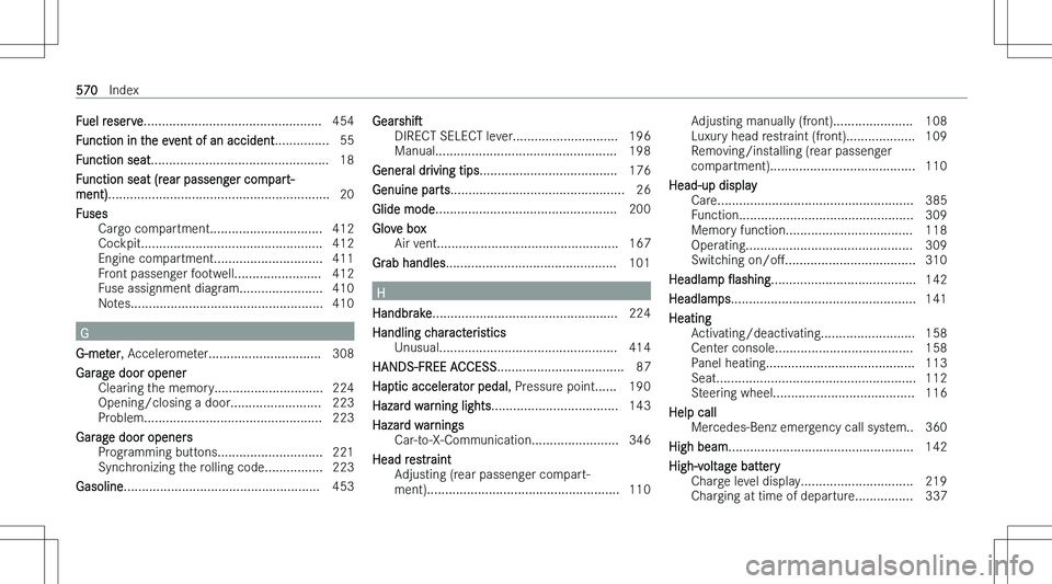 MERCEDES-BENZ GLE 2023  Owners Manual �F�u�e�l� �r�e�s�e�r�v�e�.�.�.�.�.�.�.�.�.�.�.�.�.�.�.�.�.�.�.�.�.�.�.�.�.�.�.�.�.�.�.�.�.�.�.�.�.�.�.�.�.�.�.�.�.�.�.�.�. �4�5�4
�F�u�n�c�t�i�o�n� �i�n� �t�h�e� �e�v�e�n�t� �o�f� �a�n� �a�c�c�i�d�e�n