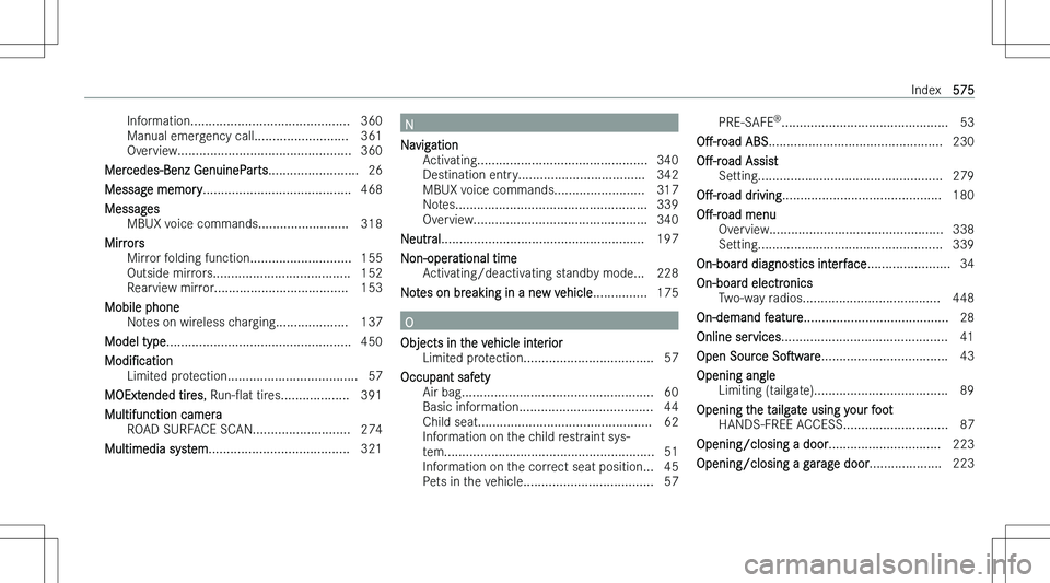 MERCEDES-BENZ GLE 2023  Owners Manual �I�n�f�o�r�m�a�t�i�o�n�.�.�.�.�.�.�.�.�.�.�.�.�.�.�.�.�.�.�.�.�.�.�.�.�.�.�.�.�.�.�.�.�.�.�.�.�.�.�.�.�.�.�.�. �3�6�0
�M�a�n�u�a�l� �e�m�e�r�g�e�n�c�y� �c�a�l�l�.�.�.�.�.�.�.�.�.�.�.�.�.�.�.�.�.�.�.�.