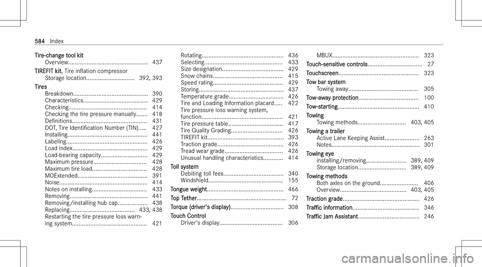 MERCEDES-BENZ GLE 2023  Owners Manual �T�i�r�e�-�c�h�a�n�g�e� �t�o�o�l� �k�i�t�O�v�e�r�v�i�e�w�.�.�.�.�.�.�.�.�.�.�.�.�.�.�.�.�.�.�.�.�.�.�.�.�.�.�.�.�.�.�.�.�.�.�.�.�.�.�.�.�.�.�.�.�.�.�.�. �4�3�7
�T�I�R�E�F�I�T� �k�i�t �,� �T�i�r�e� �i�