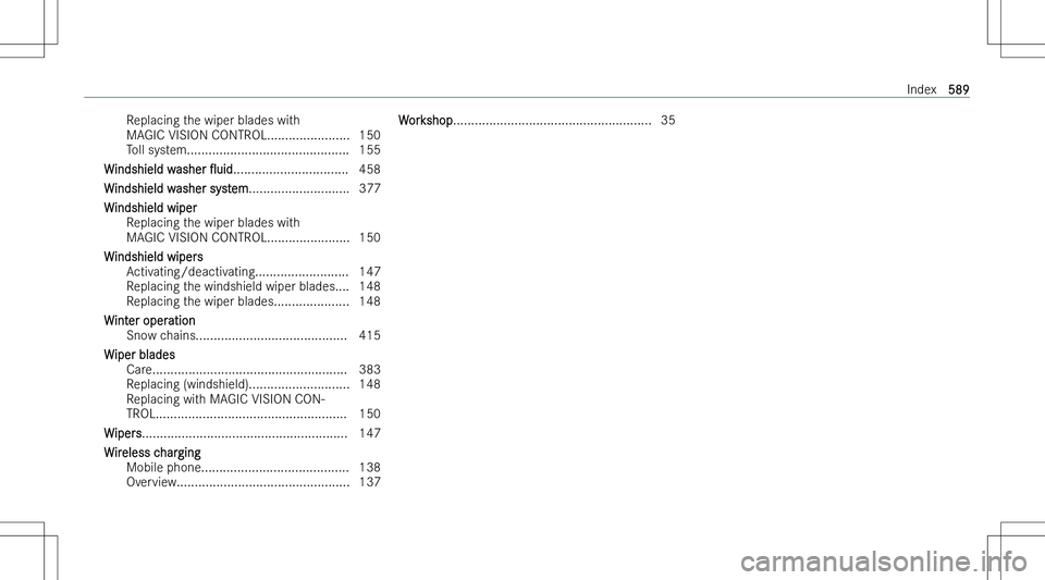 MERCEDES-BENZ GLE 2023  Owners Manual �R�e�p�l�a�c�i�n�g� �t�h�e� �w�i�p�e�r� �b�l�a�d�e�s� �w�i�t�h�M�A�G�I�C� �V�I�S�I�O�N� �C�O�N�T�R�O�L�.�.�.�.�.�.�.�.�.�.�.�.�.�.�.�.�.�.�.�.�.�.�. �1�5�0
�T�o�l�l� �s�y�s�t�e�m�.�.�.�.�.�.�.�.�.�.�.