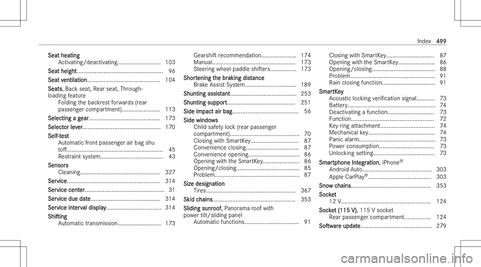 MERCEDES-BENZ GLE COUPE 2023  Owners Manual �S�e�a�t� �h�e�a�t�i�n�g�A�c�t�i�v�a�t�i�n�g�/�d�e�a�c�t�i�v�a�t�i�n�g�.�.�.�.�.�.�.�.�.�.�.�.�.�.�.�.�.�.�.�.�.�.�.�.�.�. �1�0�3
�S�e�a�t� �h�e�i�g�h�t �.�.�.�.�.�.�.�.�.�.�.�.�.�.�.�.�.�.�.�.�.�.�.�