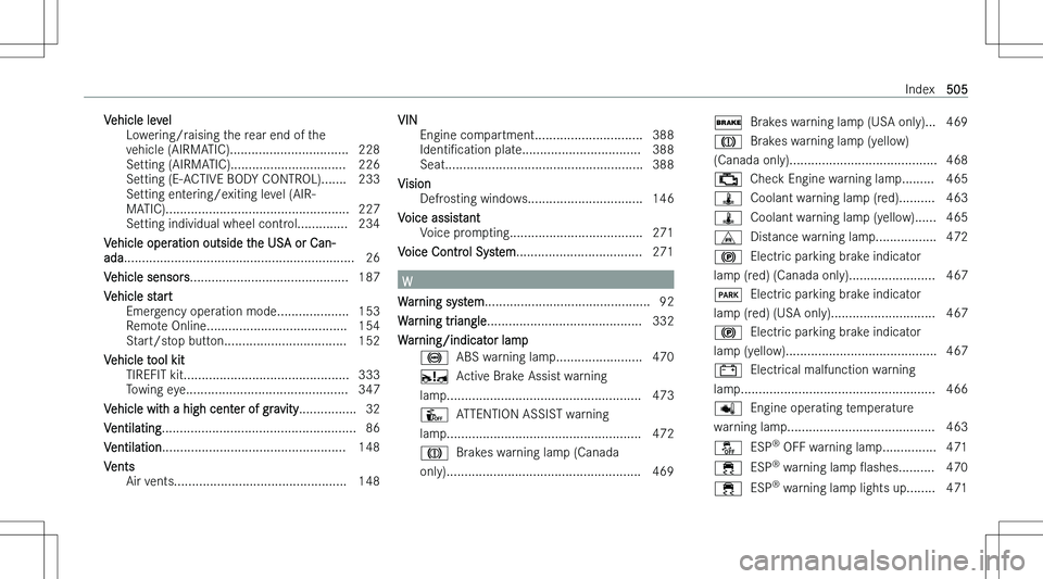 MERCEDES-BENZ GLE COUPE 2023  Owners Manual �V�e�h�i�c�l�e� �l�e�v�e�l�L�o�w�e�r�i�n�g�/�r�a�i�s�i�n�g� �t�h�e� �r�e�a�r� �e�n�d� �o�f� �t�h�e�v�e�h�i�c�l�e� �(�A�I�R�M�A�T�I�C�)�.�.�.�.�.�.�.�.�.�.�.�.�.�.�.�.�.�.�.�.�.�.�.�.�.�.�.�.�.�.�.�.�.