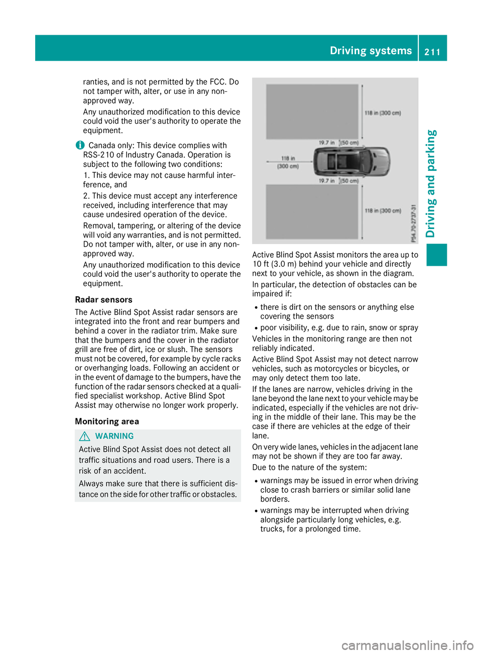 MERCEDES-BENZ GLS 2017 Owners Manual ranties, and is not permitted by the FCC. Do
not tamper with, alter, or use in any non-
approved way.
Any unauthorized modification to this device
could void the user's authority to operate the
eq MERCEDES-BENZ GLS 2017 Owners Manual ranties, and is not permitted by the FCC. Do
not tamper with, alter, or use in any non-
approved way.
Any unauthorized modification to this device
could void the user's authority to operate the
eq
