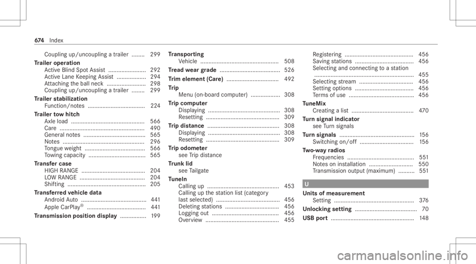 MERCEDES-BENZ GLS 2020 Owners Manual Couplin
gup/un couplin gatrailer ........ 299
Tr aile roper ation
Ac tiveBli nd Spo tAssi st<0011001100110011001100110011001100110011001100110011001100110011
0011001100110011001100110011> 292
Ac tiveL MERCEDES-BENZ GLS 2020 Owners Manual Couplin
gup/un couplin gatrailer ........ 299
Tr aile roper ation
Ac tiveBli nd Spo tAssi st<0011001100110011001100110011001100110011001100110011001100110011
0011001100110011001100110011> 292
Ac tiveL
