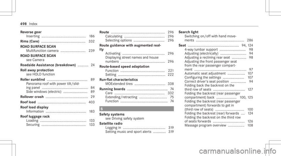 MERCEDES-BENZ GLS 2021 Owners Manual Re
versege ar
Inser ting.......................................... .... 186
Rims (Care) <0011001100110011001100110011001100110011001100110011001100110011
0011001100110011001100110011001100110011001100 MERCEDES-BENZ GLS 2021 Owners Manual Re
versege ar
Inser ting.......................................... .... 186
Rims (Care) <0011001100110011001100110011001100110011001100110011001100110011
0011001100110011001100110011001100110011001100