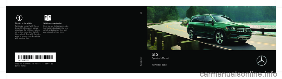 MERCEDES-BENZ GLS 2023  Owners Manual �D�i�g�i�t�a�l�