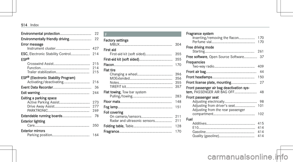 MERCEDES-BENZ GLS 2023  Owners Manual �E�n�v�i�r�o�n�m�e�n�t�a�l� �p�r�o�t�e�c�t�i�o�n�.�.�.�.�.�.�.�.�.�.�.�.�.�.�.�.�.�.�.�.�.�.�.�.�.�.�.�.�.�.�. �2�2
�E�n�v�i�r�o�n�m�e�n�t�a�l�l�y� �f�r�i�e�n�d�l�y� �d�r�i�v�i�n�g �.�.�.�.�.�.�.�.�.�
