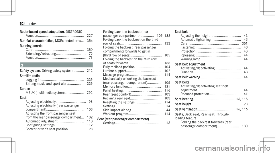 MERCEDES-BENZ GLS 2023  Owners Manual �R�o�u�t�e�-�b�a�s�e�d� �s�p�e�e�d� �a�d�a�p�t�a�t�i�o�n�,� �D�I�S�T�R�O�N�I�C
�F�u�n�c�t�i�o�n�.�.�.�.�.�.�.�.�.�.�.�.�.�.�.�.�.�.�.�.�.�.�.�.�.�.�.�.�.�.�.�.�.�.�.�.�.�.�.�.�.�.�.�.�.�.�.�. �2�2�7
�