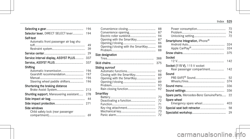 MERCEDES-BENZ GLS 2023  Owners Manual �S�e�l�e�c�t�i�n�g� �a� �g�e�a�r�.�.�.�.�.�.�.�.�.�.�.�.�.�.�.�.�.�.�.�.�.�.�.�.�.�.�.�.�.�.�.�.�.�.�.�.�.�.�.�.�.�.�. �1�9�6
�S�e�l�e�c�t�o�r� �l�e�v�e�r �,� �D�I�R�E�C�T� �S�E�L�E�C�T� �l�e�v�e�r�.�