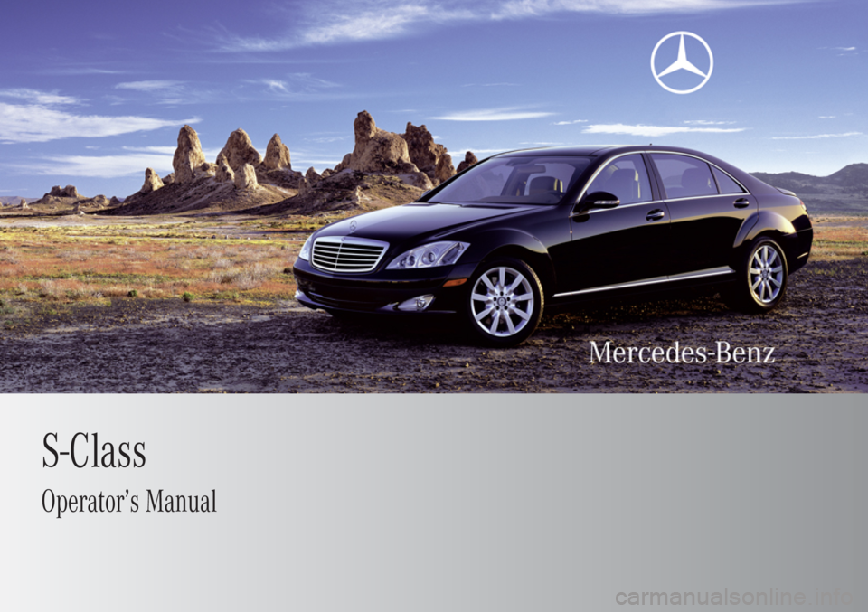 MERCEDES-BENZ S CLASS 2009  Owners Manual 
