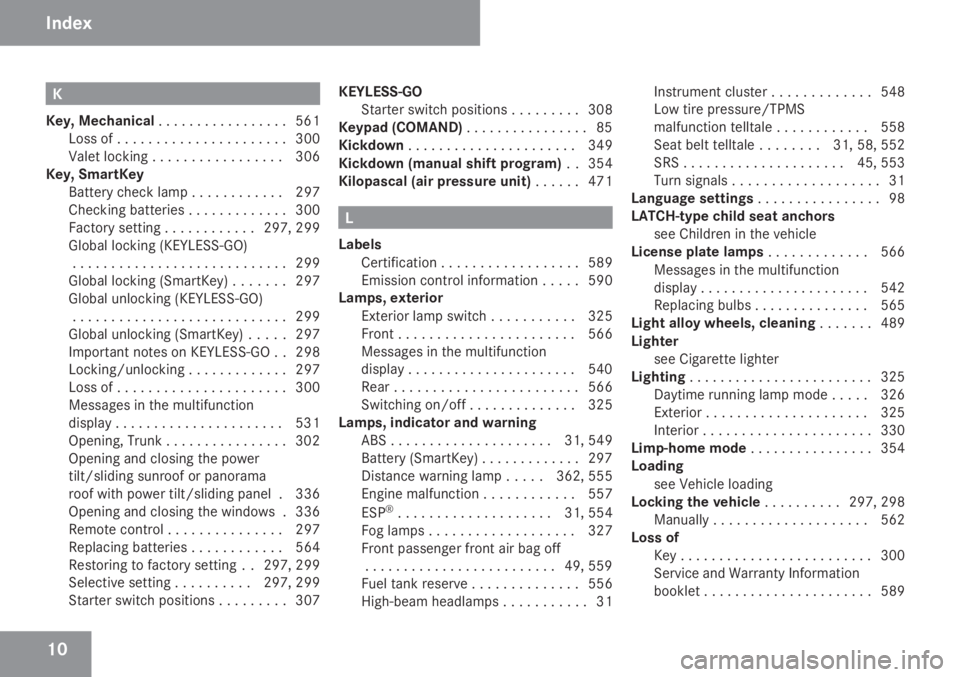 MERCEDES-BENZ S CLASS 2009 User Guide MERCEDES-BENZ S CLASS 2009 User Guide