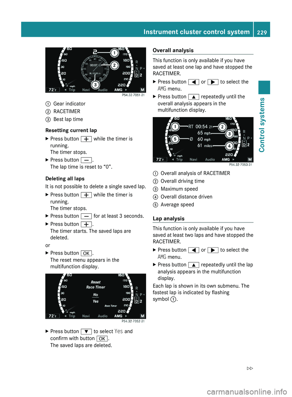 MERCEDES-BENZ S CLASS 2010  Owners Manual \000FGear indicator\000GRACETIMER\000