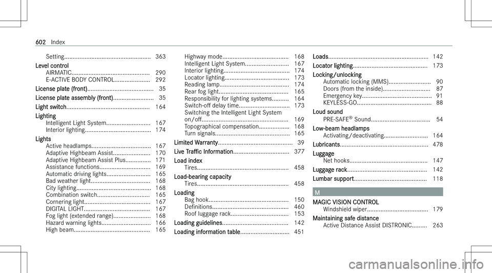 MERCEDES-BENZ S CLASS 2023  Owners Manual �S�e�t�t�i�n�g�.�.�.�.�.�.�.�.�.�.�.�.�.�.�.�.�.�.�.�.�.�.�.�.�.�.�.�.�.�.�.�.�.�.�.�.�.�.�.�.�.�.�.�.�.�.�.�.�.�.�. �3�6�3
�L�e�v�e�l� �c�o�n�t�r�o�l �A�I�R�M�A�T�I�C�.�.�.�.�.�.�.�.�.�.�.�.�.�.�.�.�