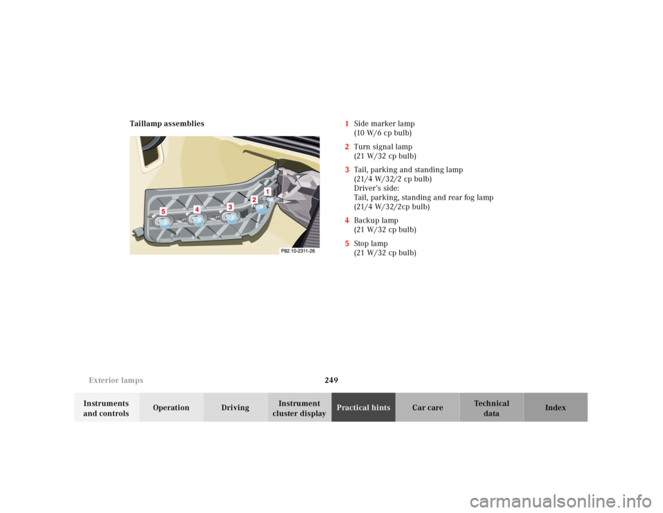 MERCEDES-BENZ SL CLASS 2000  Owners Manual 