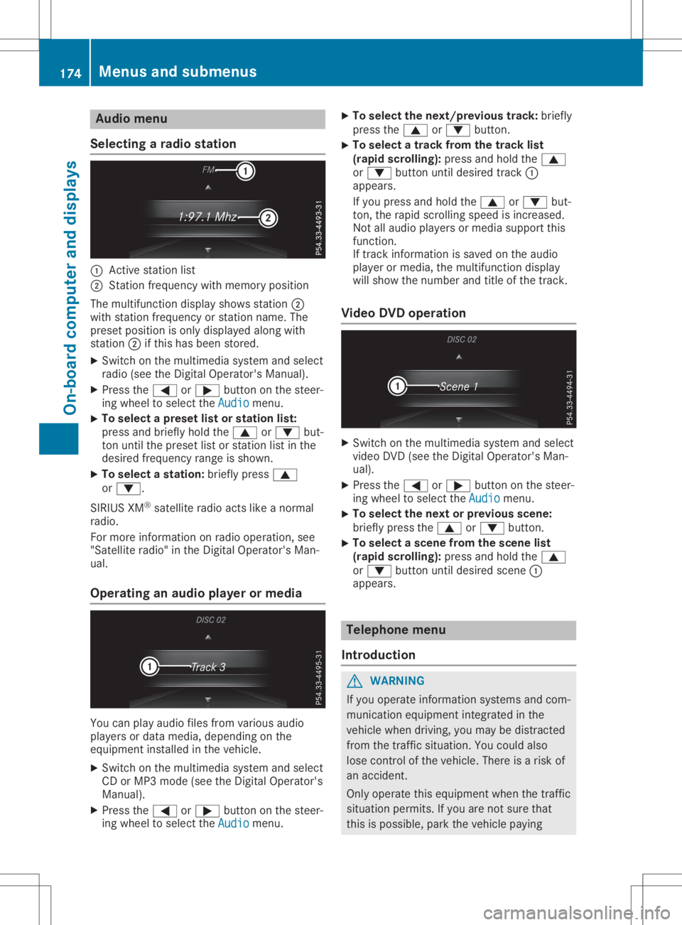 MERCEDES-BENZ SLC 2020 Owners Manual Aud
iomen u
Select ingaradiostat ion 0043
Active stati on list
0044 Stati on frequen cywit hm emory position
The mult ifunction disp laysho wsstati on 0044
wit hstation frequen cyorstati on nam e.The
MERCEDES-BENZ SLC 2020 Owners Manual Aud
iomen u
Select ingaradiostat ion 0043
Active stati on list
0044 Stati on frequen cywit hm emory position
The mult ifunction disp laysho wsstati on 0044
wit hstation frequen cyorstati on nam e.The