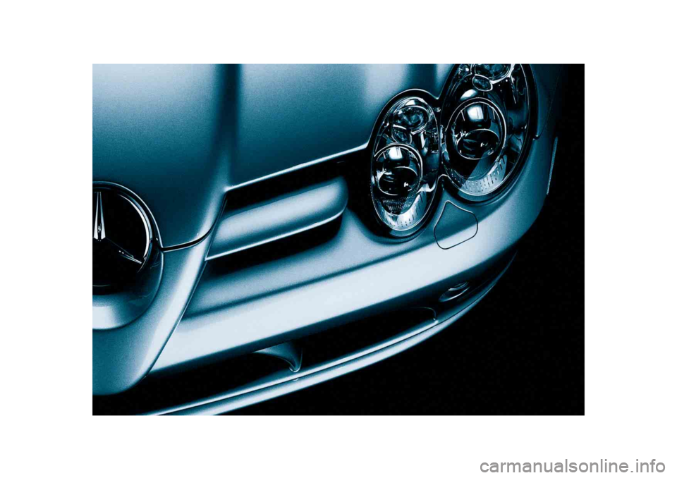 MERCEDES-BENZ SLR CLASS 2005  Owners Manual 