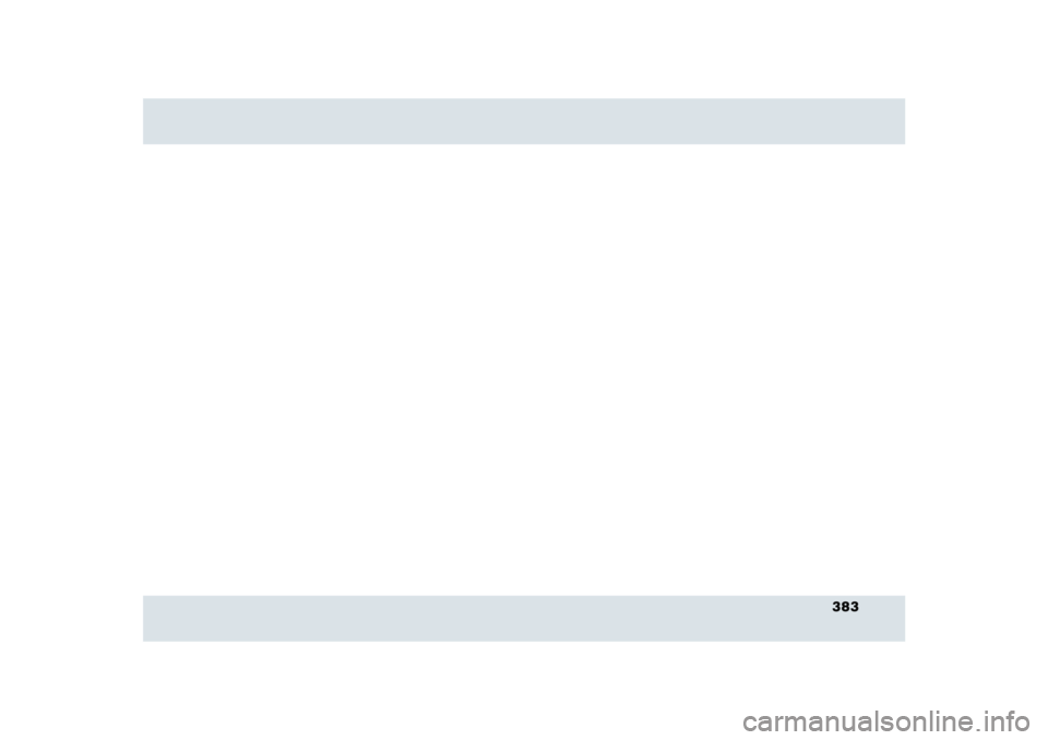 MERCEDES-BENZ SLR CLASS 2005  Owners Manual 383 