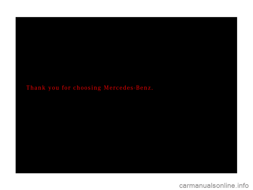 MERCEDES-BENZ SLR CLASS 2007  Owners Manual Thank you for choosing Mercedes-Benz. 