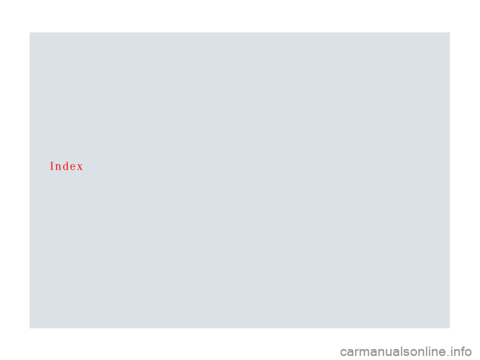 MERCEDES-BENZ SLR CLASS 2007  Owners Manual Index 