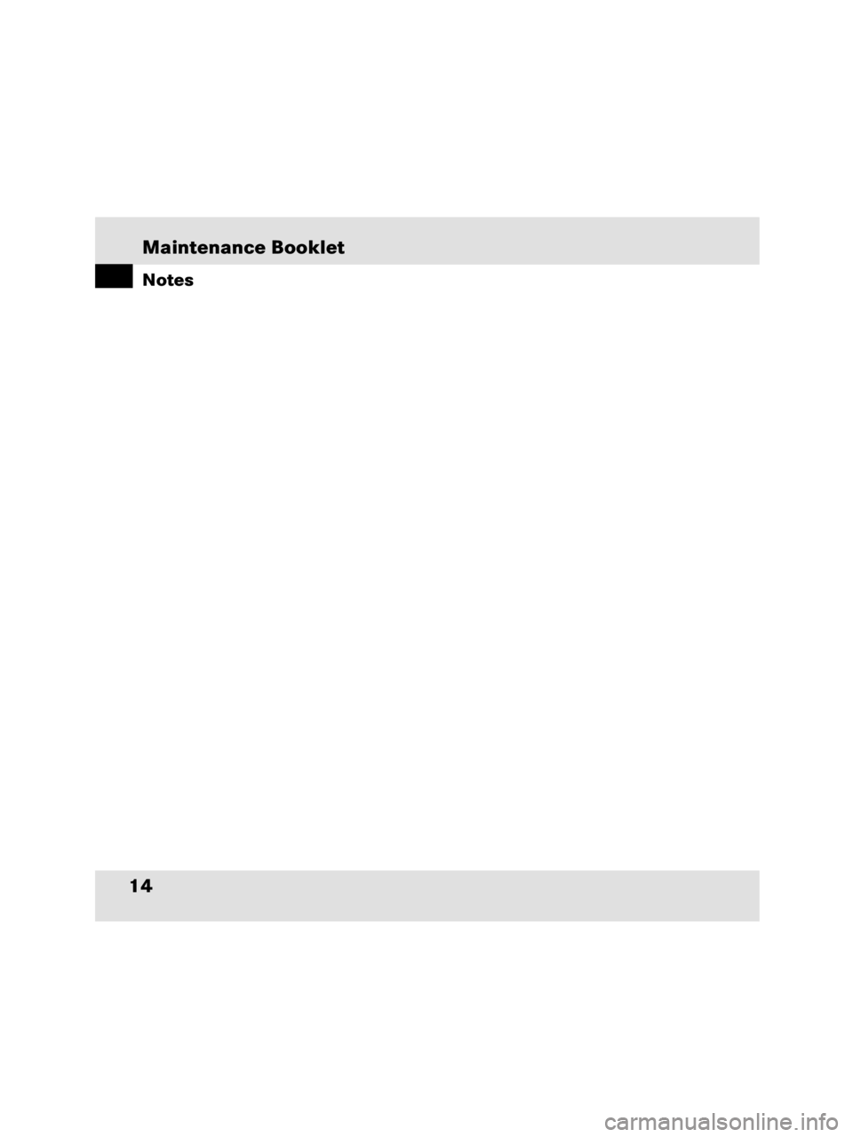 MERCEDES-BENZ SLR CLASS 2009 User Guide Maintenance Booklet14Notes 