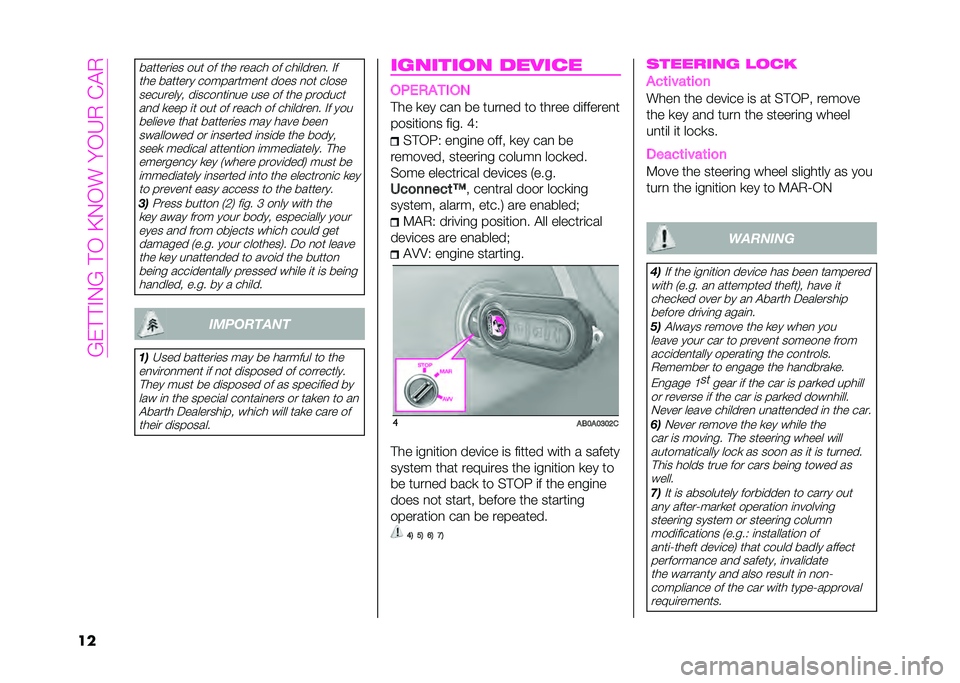 Abarth 500 2021  Owner handbook (in English) ��A�,���)�1�A�����>�1��!��&���0����0
��
���	�	���
�� ���	 �� �	�
� �����
 �� ��
�
������ �)�
�	�
� ���	�	��� �������	����	 ���� ���	 ���
