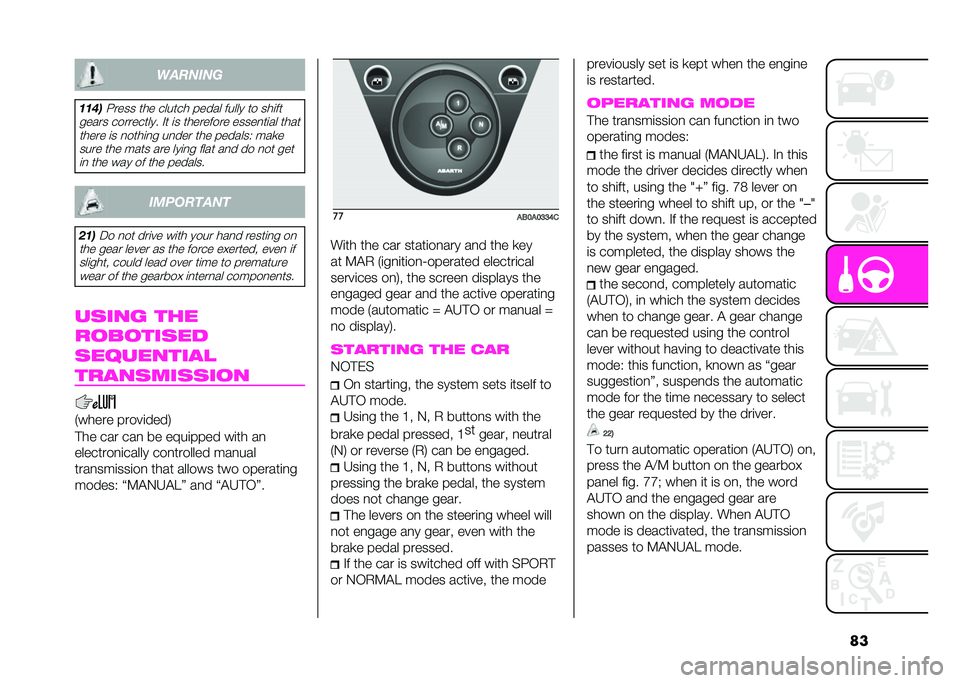 Abarth 500 2021  Owner handbook (in English) ���������
����	�9���� �	�
� ����	��
 ����� ����� �	� ��
�
��	
����� �������	��� �)�	 �
� �	�
������� ������	�
�� �	�
��	 �	�
��� �
�