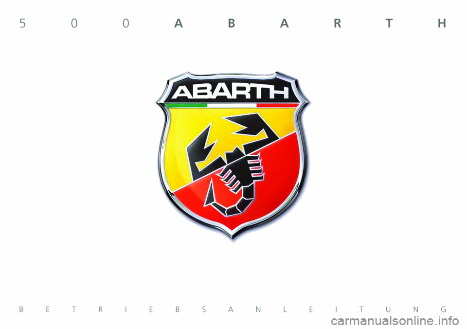 Abarth 500 2009  Betriebsanleitung (in German) 