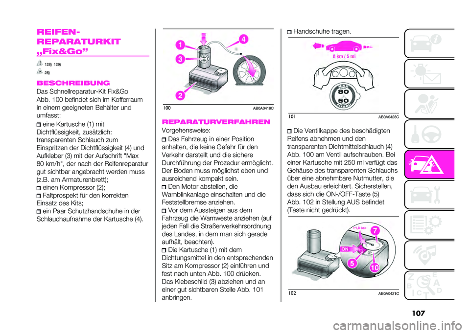 Abarth 500 2021  Betriebsanleitung (in German) ���
�
������
�
����
����
���
�#���F�G�	�5�,
�B�D�G�C �B�D��C
�D�G�C
������
������	
�+��
 ��"���	����	�3�������1�2�� �!��D�T�0�
���� �G�H�H ��	�%��