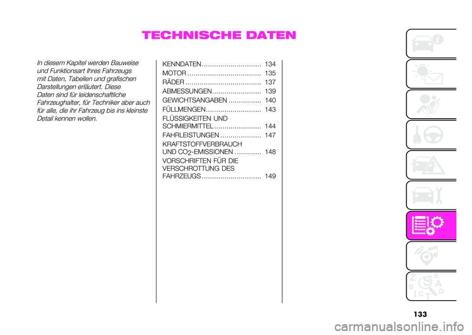 Abarth 500 2021  Betriebsanleitung (in German) ���
���������� ������
� ���	�
�	� �2��3���	� �(�	���	� ����(�	��
�	
��� �!��������
��� �
���	�
 �!�����	���
��� �+���	�� �>���	���	� 