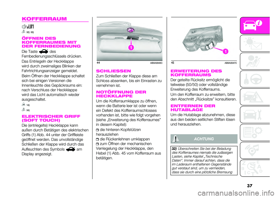 Abarth 500 2021  Betriebsanleitung (in German) ��
������
�
���
�@�D�C �@�@�C
� ����� ���
������
�
����� ���
���
 ���
����������	
�+��	 �>��
��	 ��	�
�!�	����	���	�����
�
�"��� �
�
�	��
 �