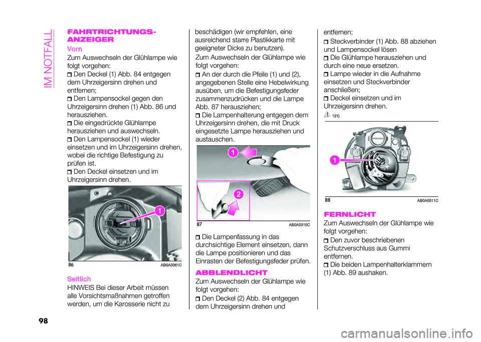 Abarth 500 2021  Betriebsanleitung (in German) ��
�:��)�4�>�!��/�/
�� �+�	� �+�	�"��	� �5�G�7 ���� �9�K �	����	��	�
��	� �?����	���	��
��� ���	��	� ���
�	���%�	���	��; �+�	� �/���3�	��
��"��	� ��	��