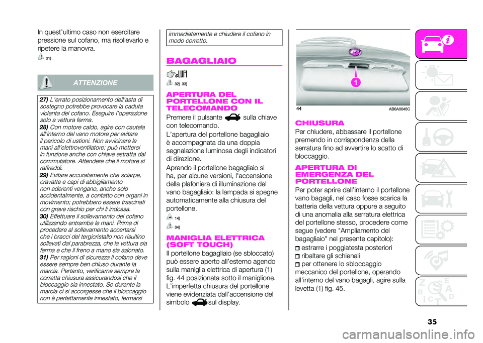 Abarth 500 2021  Libretto Uso Manutenzione (in Italian) ���� �����
�0���
��
� ��	�� ��� �������
�	��
��������� ��� ��� �	���! �
�	 ���������	��� �
�����
��� ��	 �
�	�����	�
�7�9�:
�����