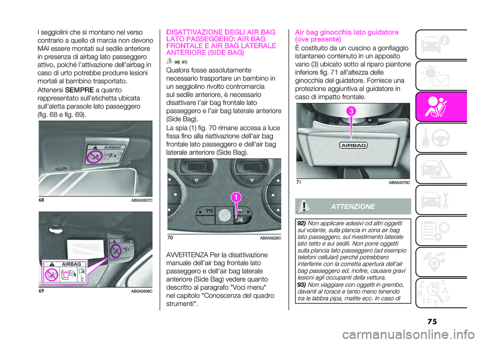 Abarth 500 2021  Libretto Uso Manutenzione (in Italian) �
�� ���������� ��� �� �
���
�	�� ��� �����
����
��	��� �	 ������ �� �
�	����	 ��� ������
�@�� ������ �
���
�	�
� ��� ������