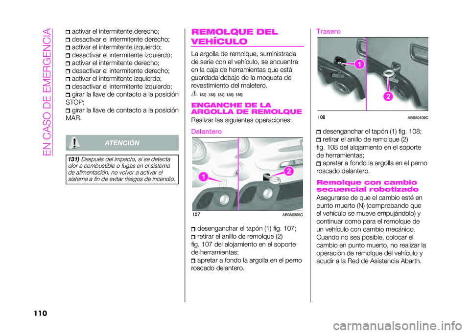 Abarth 500 2021  Manual de Empleo y Cuidado (in Spanish) ��#�2��+��:�1��(�#��#�?�#�.�*�#�2�+�=�
��� �	�����	� �� ������
������ ��������)
����	�����	� �� ������
������ ��������)
�	�����	� ��