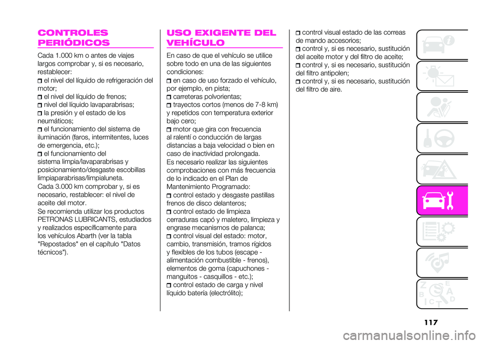 Abarth 500 2021  Manual de Empleo y Cuidado (in Spanish) �����	����	���
���������	�
�+�	��	 �B��G�G�G �P�
 � �	���� �� ���	�&��
��	���� ���
�����	� �
�% �� �� ������	����%
�����	�������7
��