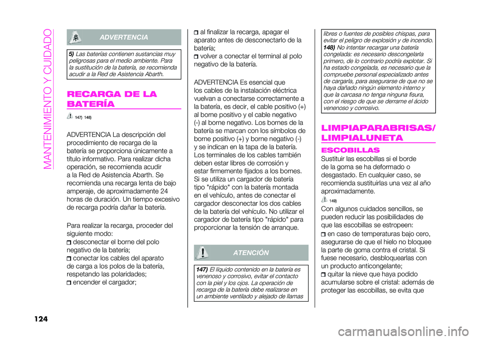 Abarth 500 2021  Manual de Empleo y Cuidado (in Spanish) ��?��2�;�#�2�=�?�=�#�2�;�1��W��+�<�=�(��(�1
��� ��
���������
��

��	� ��	����!�	� ��������� �����	����	� �
��
���������	� ��	��	 �� �
����
