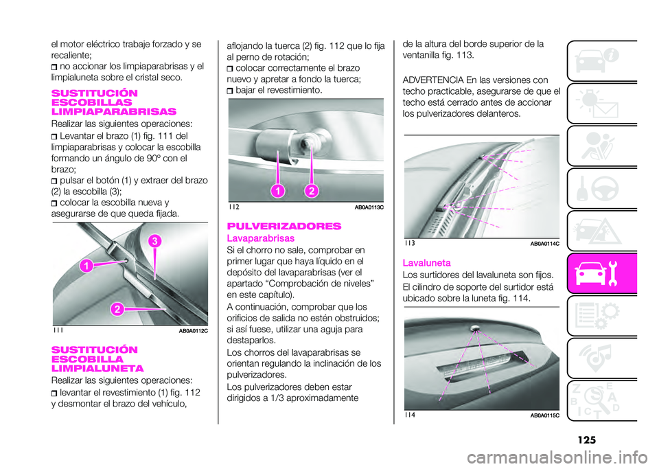Abarth 500 2021  Manual de Empleo y Cuidado (in Spanish) ����� �
���� ��������� ���	��	�&� ����"�	�� �
 ��
����	�������)
�� �	������	� ��� ���
���	��	��	�����	� �
 ��
���
���	������	 ��